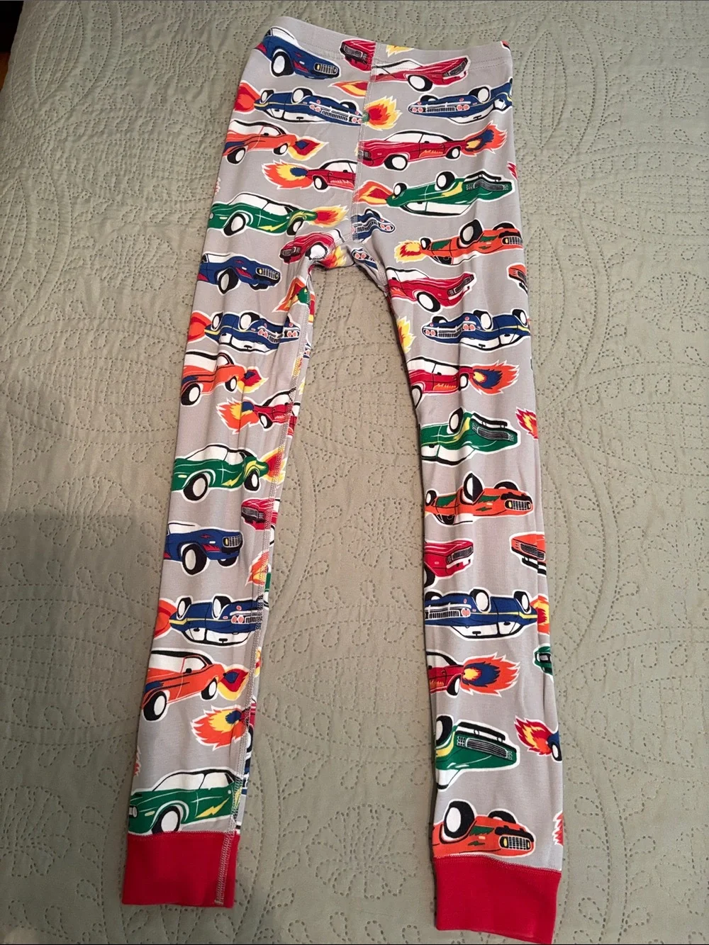 Hanna Anderson Kids Red-Trim Car Print Pajama Set - Multicolor Cars